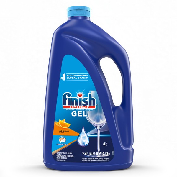 Finish Gel Liquid Dishwasher Detergent, Advanced Deep Cleaning Power Dish