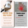 Copper Tech Golf Gloves Men Right Handed Golfer or Left