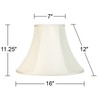 Set of 2 Bell Lamp Shades Cream Medium 7" Top
