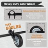 Auxdee 6" Heavy Duty Gate Wheel Pack of 1, Farm