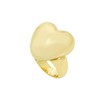Robert Lee Morris Soho Womens Puffy Heart Cocktail Ring, Gold