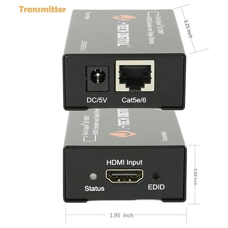 J-Tech Digital HDMI Extender over cat5e/6 1080P@165ft 50m HDMI Balun