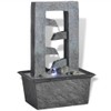vidaXL Zimmerbrunnen mit LED Beleuchtung Polyresin Dekobrunnen Springbrunnen