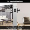 Haidms Bronze Front Door Handle, Entry Door Handle and Reversible