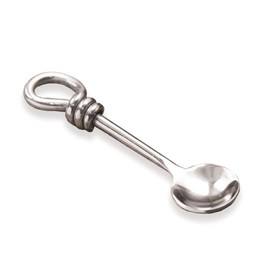 Culinary Concepts Polished Knot Salt Spoon Stainless Steel