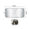 Okaywork Sonnenschutz Auto Frontscheibe 150×70cm, Auto Sonnenschutz Frontscheibe, Frontscheibenabdeckung, Sonnenblende
