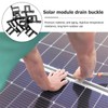 GmwyCzV Pack of 25 Solar Panel Water Drain Clips, 30