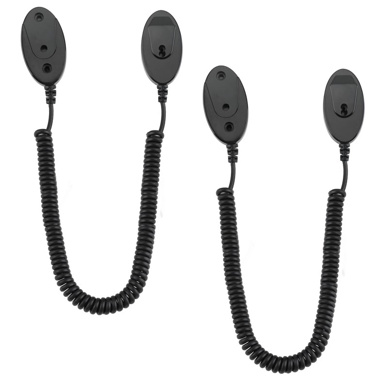Magnetic Remote Leash Control Holder with Security Cable, Retractable Tidy