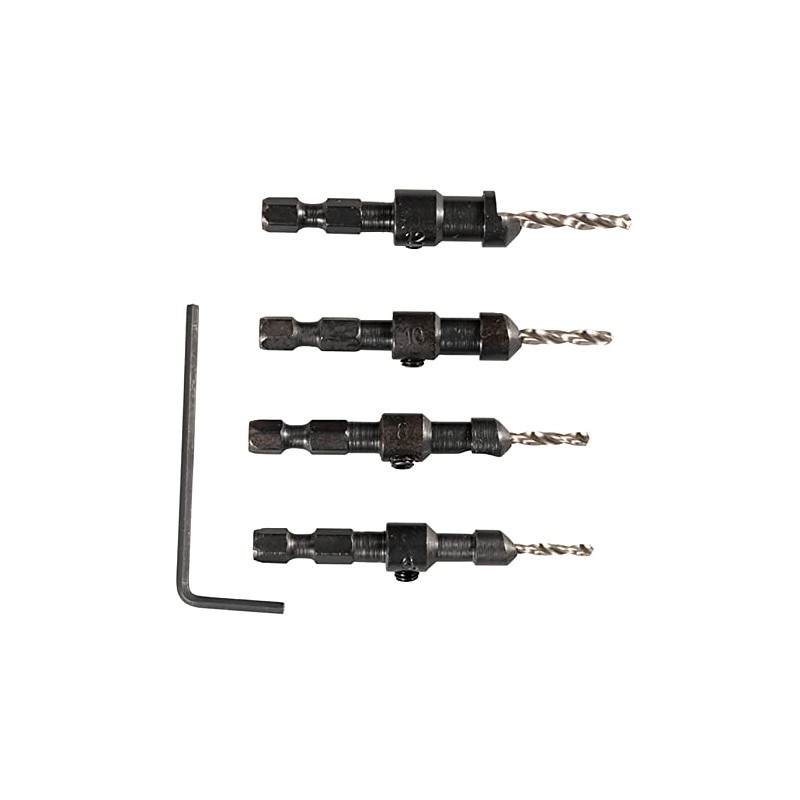 Makita D-73455 Countersink with Drill Bit, 4 Piece Set