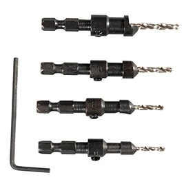 Makita D-73455 Countersink with Drill Bit, 4 Piece Set