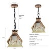 HUITICO Rustic Pendant Lighting for Kitchen Island Dining Room Sink