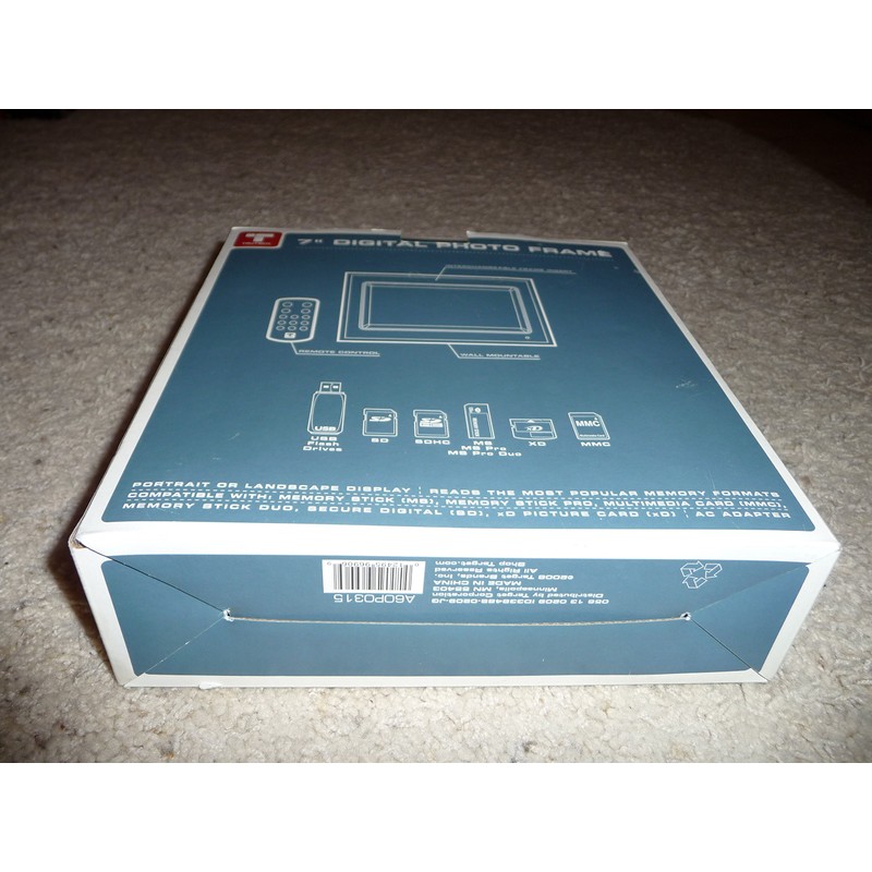 TruTech 7-Inch Digital Photo Frame - Black/White (A60P0315)