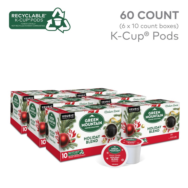 Green Mountain Coffee Roasters, Holiday Blend Coffee, Keurig Single Serve