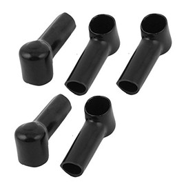 uxcell Terminal Insulating Covers 14mm x 10mm 5Pcs Black