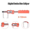 Digital Vernier Caliper, IP54 Waterproof 0-150mm Electronic Measuring Tool Caliper