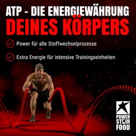 Powerstar ATP CAPS | 60 ATP Kapseln mit je 450 mg ATP | Deutsche Herstellung | Hohe Bioverfügbarkeit | Vegan, magensaftresistent & hochdosiert | Fitness & Energie für anspruchsvolle Athleten
