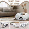 Shyllin Cat Tunnel Round Plush Cat Tunnel Round with Sleeping