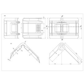 Edge protection edge protector for load securing for lorries lashing straps