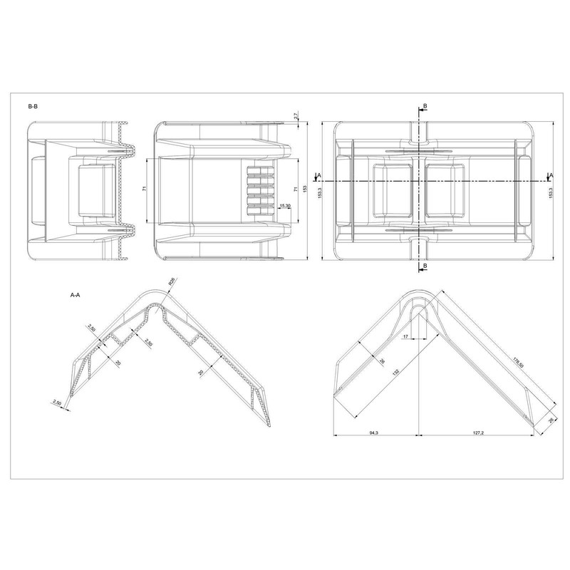 Edge protection edge protector for load securing for lorries lashing