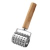 ABOOFAN Stainless Steel Roller Meat Tenderizer Tool Wood Handle Simple