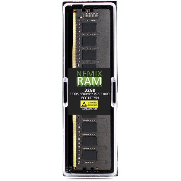 NEMIX RAM 32GB (1X32GB) DDR5 5600MHZ PC5-44800 2Rx8 1.1V CL46