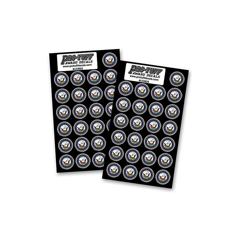 Pro-Tuff Decals Military Tribute Decal Set (50 Decals) (Navy Traditional)