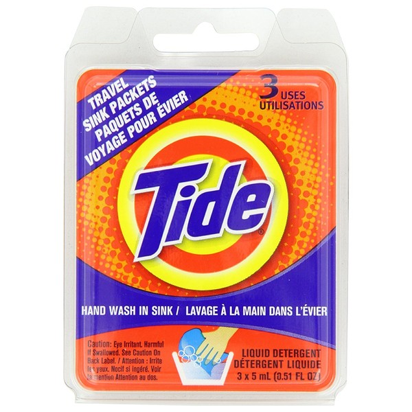 Tide Travel Sink Packets Clipstrip (Pack of 9)
