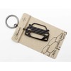 BlackStuff Black Carbon Fibre Keyring Compatible with BRZ BS-824