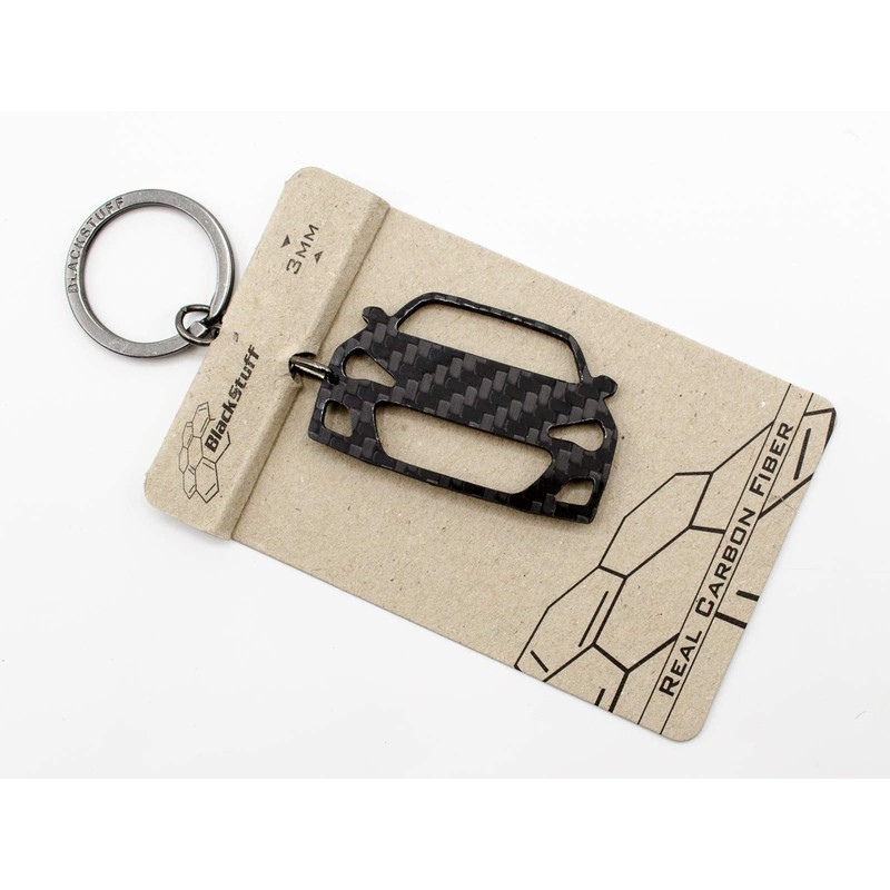 BlackStuff Black Carbon Fibre Keyring Compatible with BRZ BS-824