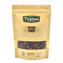 Organic Golden Berries 500g -Sun Dried, Unsweetened, Unsulphured, Vegan, GMO-Free, Certified Organic - No Additives or Preservatives - Nutritious, Delicious, and Sustainable - Thames Organic 500g