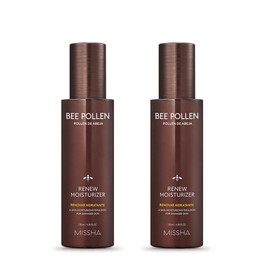 Missha Bee Pollen Renew Moisturizer 130ml 2 Pieces/Lotion / 미샤 비폴렌 리뉴 모이스처라이저 130ml 2개로션