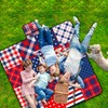 Extra Large Picnic Blanket Waterproof,60"x 80"Foldable Machine Washable Beach Blanket,Outdoor