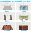 Amber Home 20 Pack Heavy Duty Metal Pants Skirt Hangers,