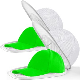 Coopache Hat Washer Cage for Washing Machine Ball Cap Washing Cleaner for Baseball Caps Cleaning Holder Frame with Hat Laundry Wash Shaper Protector Bag (2 Pack)