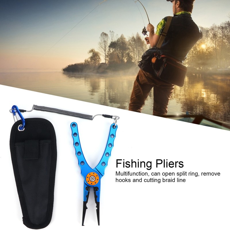 Fishing Lure Pliers Tongs Multifunction Aluminum Alloy Hook Remover Tool
