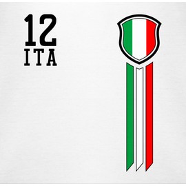 Shirtracer - Baby Bodysuit Boy Girl - 2024 Football European Championship Fan Item - 12 Men Italy, 3 White