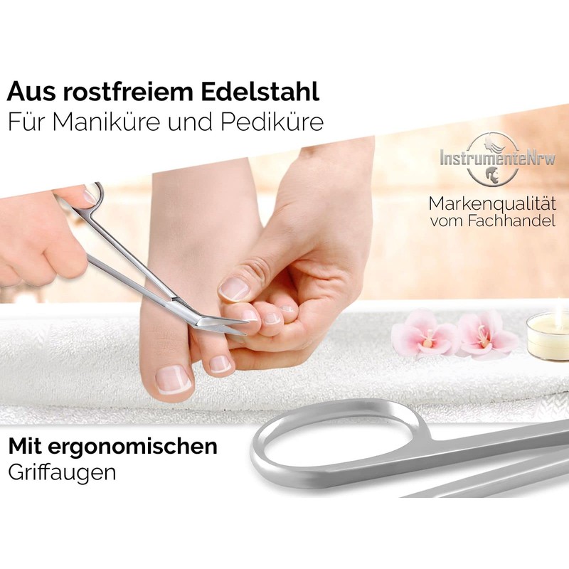 Long Nail Scissors Toenail Scissors for Seniors Made of Stainless
