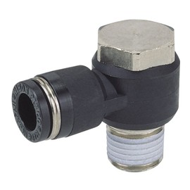 Nippon Pisco PH4-01 One-Touch Fitting (Tube Fitting), Universal Elbow, Applicable Tube Size: 0.2 inches (4 mm), Screw Size: R1/8