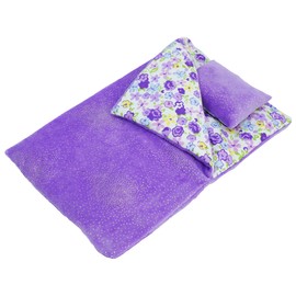 June Garden Cozy Dream Reversible Doll Sleeping Bag - 2-Piece Playset Doll Accessory with Pillow - Fits 14" American Girl Dolls - Gifts for Girls 2 3 4 Year Old