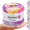 MeriWoolArt® Merino Wool for Knitting - 150 m Multicoloured Thick