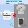 Multi Plug Outlet Extender, 3 Outlets Multi Plug Wall Adapter,