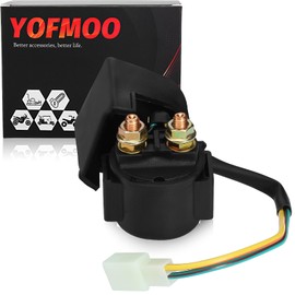 YOFMOO Starter Solenoid Relay for 50cc 70cc 90cc 110cc 125cc 150cc GY6 ATV Quad Scooter Go Kart Moped Chopper Pit Dirt Pocket Bike Kawasaki Chinese TaoTao Buyang Sunl Roketa Kazuma Kymco