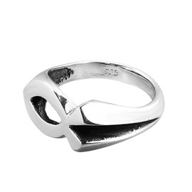 AeraVida Gorgeous Christian Fish Promise Ring | .925 Sterling Silver Religious Jewelry | Size 6 Elegant Ichthys Symbol Ring for Women and Men