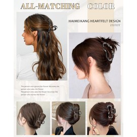 WELROG Pack of 4 Metal Hair Clips for Women - Large Hair Clips Hair Claws Clips for Women and Girls Thick Hair Accessories