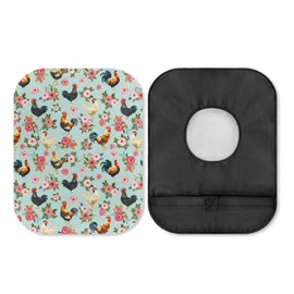 Rnyleeg Ostomy Pouch Covers for Women Chicken Flower Pattern Ostomy Bag Covers 1 Pack Stretchy Ostomy Ileostomy Accessories