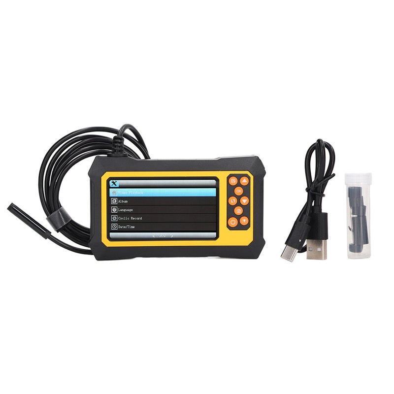 Endoscope 8mm Lens 4.3in LCD Screen Borescope Camera IP67 Waterproof