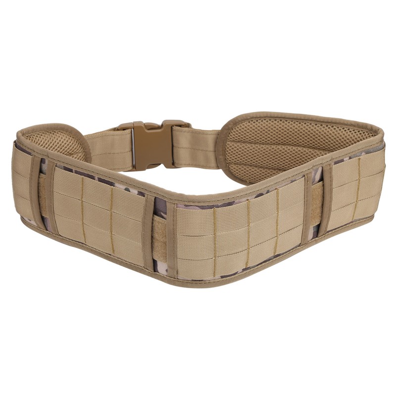 Outdoor Waist Belt Multifunctional Adjustable Military Hunting Widen Waist StrapKhaki
