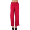 ToBeInStyle Women's Gauze Palazzo Crinkle Pants - Red - Medium