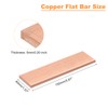sourcing map Copper Flat Bar, 0.2" Thickness x 1.57" Width