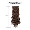 TTPSRY Extensions Clip in Extensions für Damen Ponytail Extension 56cm